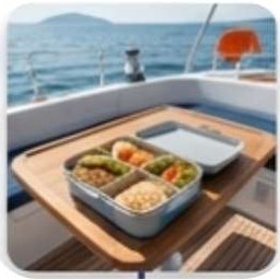 Teknede hazırlanmış lunch box